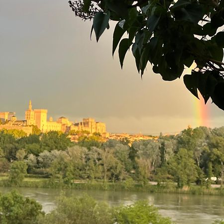 Charmante Petite Maison Avec Vue Panoramique, En Centre Historique, Proche D'Avignon, Ancienne, Renovee, Climatisee, Terrasse, Parking Public Gratuit Villeneuve-les-Avignon Exterior photo
